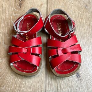 Salt Water Sandals Red Toddler Size 8
